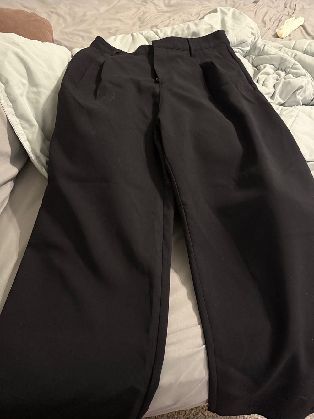 GAP Black Wide-Leg Women's Trousers